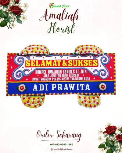 Karangan Bunga Ucapan Selamat di Subuk